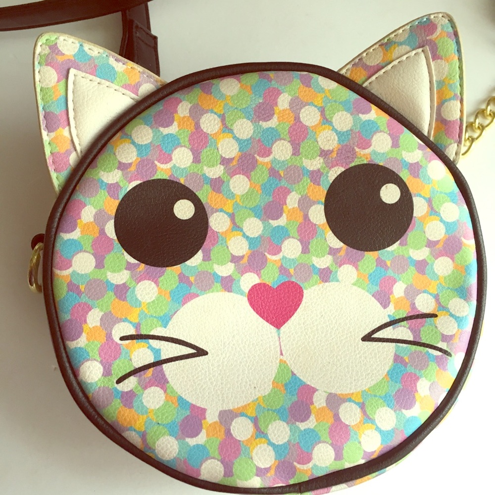 Super adorable Betsey Johnson cat kitty messenger